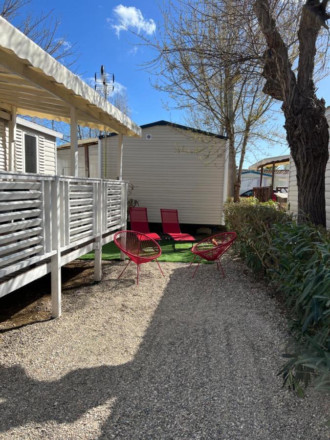 Mobilhome Vias Plage Dans Camping Eksteriør billede
